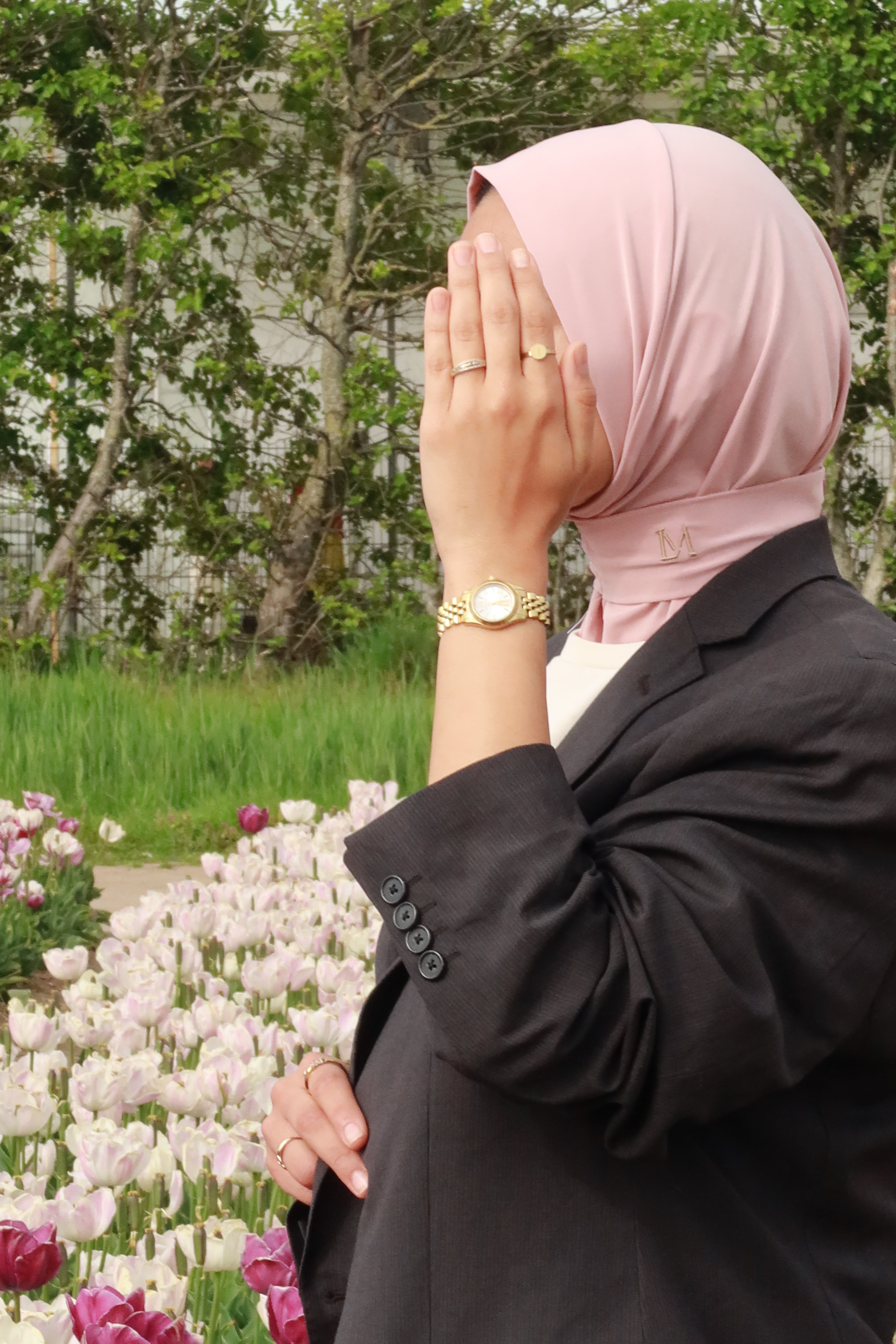 Instant Hijab Jersey  Rose