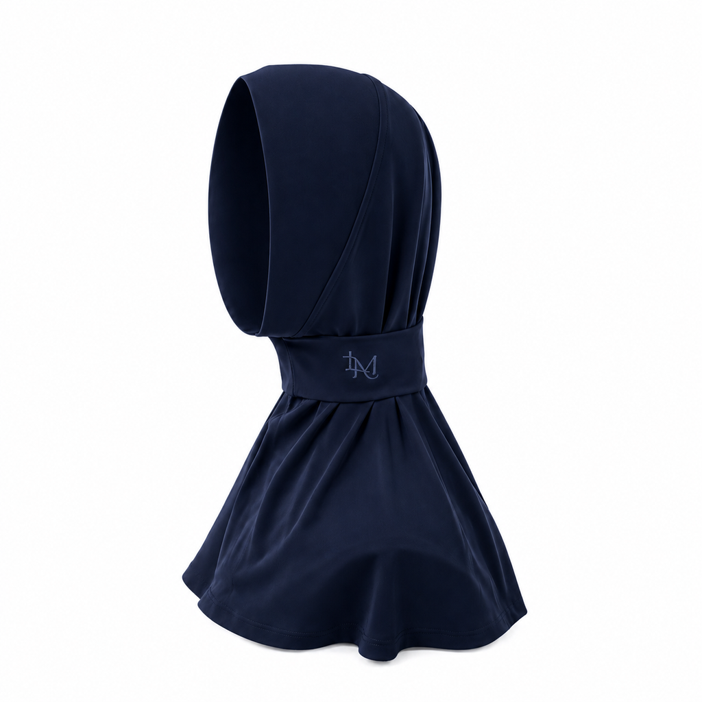Instant Hijab Jersey Navy Blue