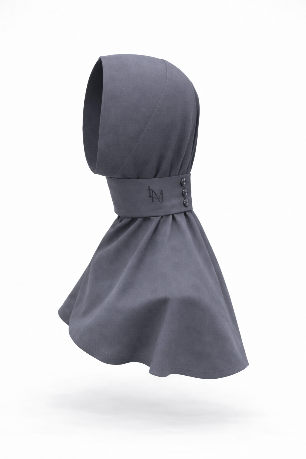 Intant hijab in color gray