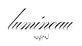 Black cursive script logo reading 'lumineau' with Arabic text below on a plain white background.